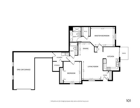 Potomac 2  Bed   2  Bath   1,268 Sq. Ft  at Mainstreet Village, Novi